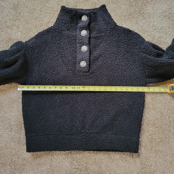 Express Black Cowl Neck Sweater with Textured Knit and Long Sleeves - Picture 5 of 14